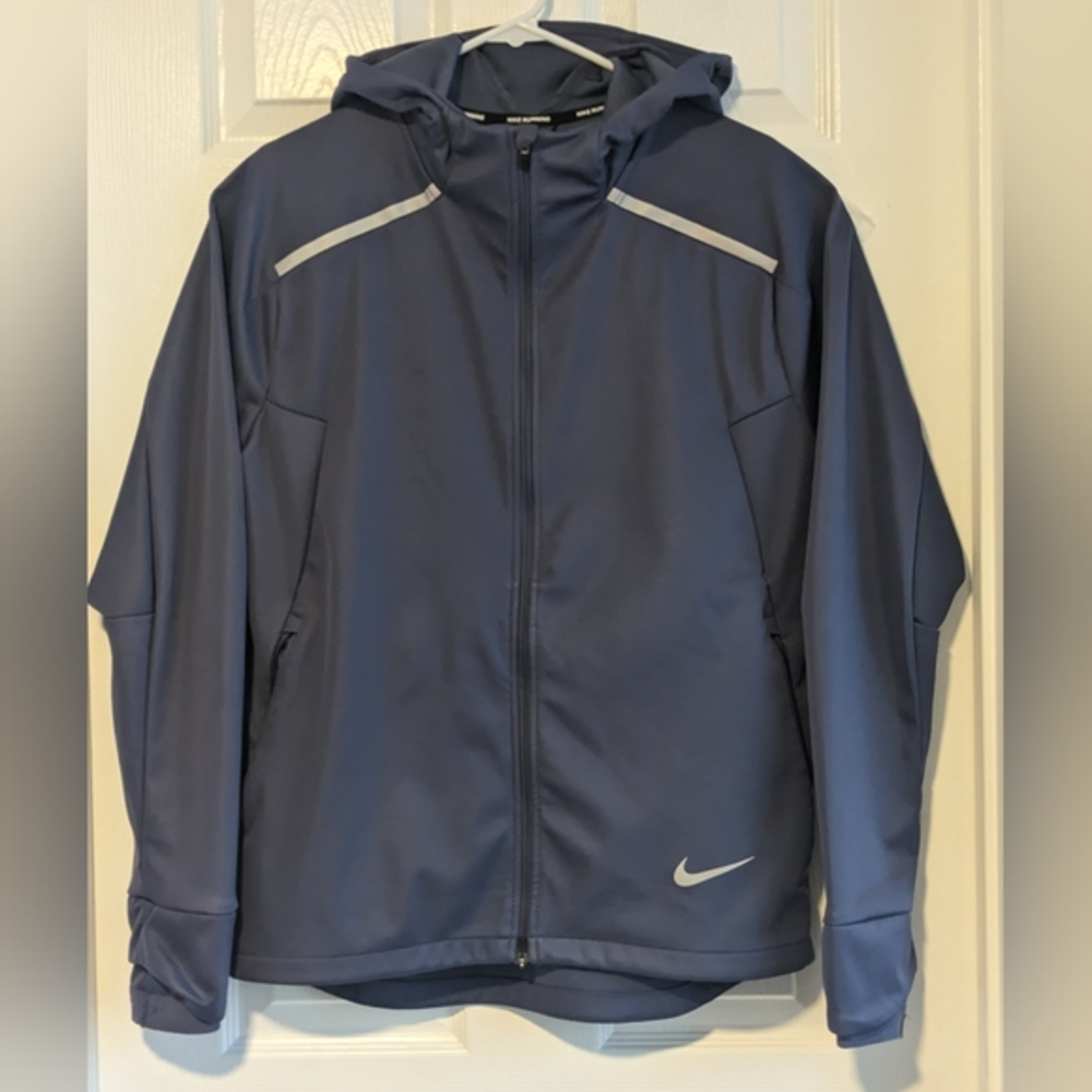NWOT'S‎ Nike Shield Windrunner Men's S Hooded Water Repel Reflective Logo Jacket
